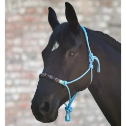 WALDHAUSEN Licol éthologique cheval à noeuds design perles -< Licols