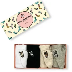 TITES CHAUSSETTES Lot de 4 socquettes tête de cheval - TitesChaussettes< Idées Cadeaux|Accessoires Lifestyle Équitation