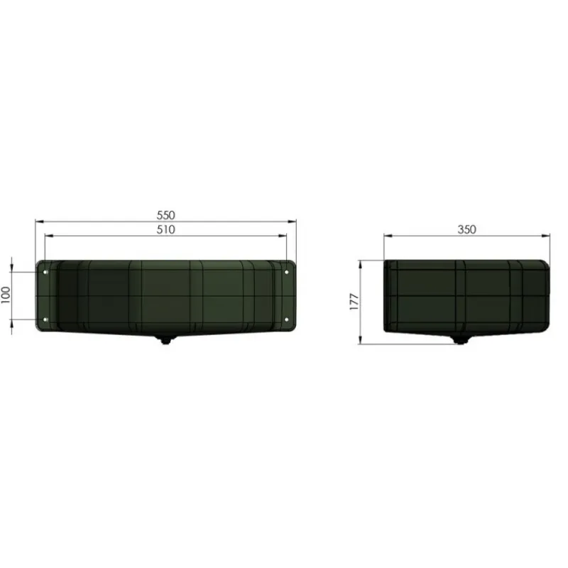 STABLE PRO Mangeoire synthétique cheval 25 L< Mangeoires À Fixer