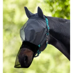 WALDHAUSEN Masque anti-mouche anti-uv cheval intégral pour licol Premium -< Masques Anti-Uv Cheval|Masque Anti-Mouche Cheval