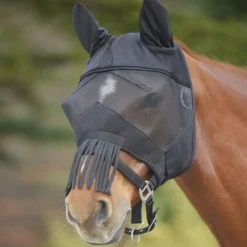 WALDHAUSEN Masque anti-mouche anti-UV cheval à franges Premium -< Masques Anti-Uv Cheval|Masque Anti-Mouche Cheval