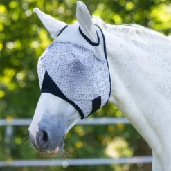 STABLE PRO Masque anti-mouche anti-UV cheval avec oreilles< Masques Anti-Uv Cheval|Masque Anti-Mouche Cheval