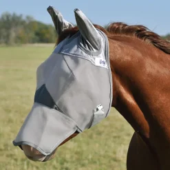 CASHEL Masque anti-mouche anti-UV cheval intégral avec oreilles Crusader -< Uveite Cheval|Masque Et Couverture Anti-Uv Cheval