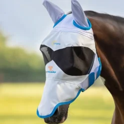 FLYGUARD PRO Masque anti-mouche anti-uv cheval - Sun Shade - Shires< Uveite Cheval|Masque Et Couverture Anti-Uv Cheval