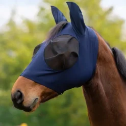 STABLE PRO Masque anti-mouche cheval FinoStretch Zipper< Masque Anti-Mouche Cheval|Masque Anti-Mouche Cheval