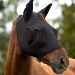STABLE PRO Masque anti-mouche cheval FinoStretch Zipper< Masque Anti-Mouche Cheval|Masque Anti-Mouche Cheval
