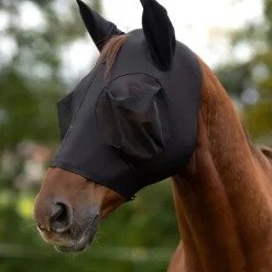 STABLE PRO Masque anti-mouche cheval FinoStretch Zipper< Masque Anti-Mouche Cheval|Masque Anti-Mouche Cheval