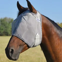 CASHEL Masque anti-mouche cheval sans oreilles Crusader -< Uveite Cheval|Masque Et Couverture Anti-Uv Cheval