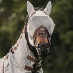 KENTUCKY HORSEWEAR Masque anti-mouche cheval Classic avec oreilles - Kentucky< Masque Anti-Mouche Cheval|Masque Anti-Mouche Cheval