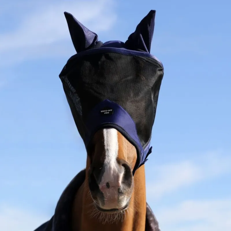 BUCAS Masque anti-mouche cheval Buzz-Off Pro -< Masque Anti-Mouche Cheval|Masque Anti-Mouche Cheval