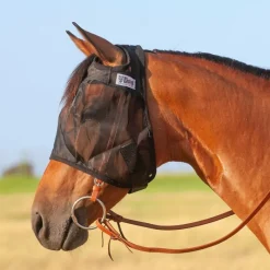 CASHEL Masque anti-mouche cheval sans oreilles Quiet Ride -< Masque Anti-Mouche Cheval|Masque Anti-Mouche Cheval