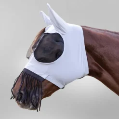 WALDHAUSEN Masque anti-mouche cheval lycra Puck avec franges -< Masque Anti-Mouche Cheval|Masque Anti-Mouche Cheval