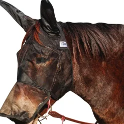 CASHEL Masque anti-mouche de travail intégral Mule/âne Quiet Ride -< Masque Anti-Mouche Cheval|Masque Anti-Mouche Cheval