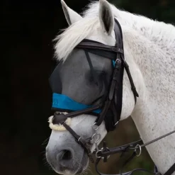 WOOF WEAR Masque anti-mouche et anti-uv cheval de travail sans oreilles -< Uveite Cheval|Masque Et Couverture Anti-Uv Cheval