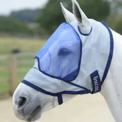 BUCAS Masque anti-mouche et anti-UV cheval Deluxe sans oreilles -< Masques Anti-Uv Cheval|Masque Anti-Mouche Cheval