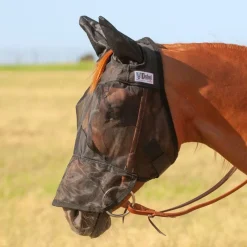 CASHEL Masque anti-mouche intégral cheval avec oreilles Quiet Ride -< Masque Anti-Mouche Cheval|Masque Anti-Mouche Cheval