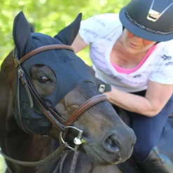 FENWICK Masque cheval anti-stress avec oreilles - Technologie Titane Liquide -< Equipement Concours|Masque Anti-Stress Cheval