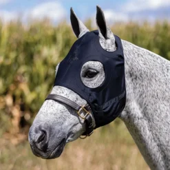 FENWICK Masque cheval relaxant sans oreilles - Technologie Titane Liquide -< Equipement Concours|Masque Anti-Stress Cheval