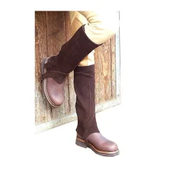 CAVALHORSE Mini-chaps élastique croûte cuir enfant< Equipement Équitation Pas Cher|Chaps Et Mini-Chaps