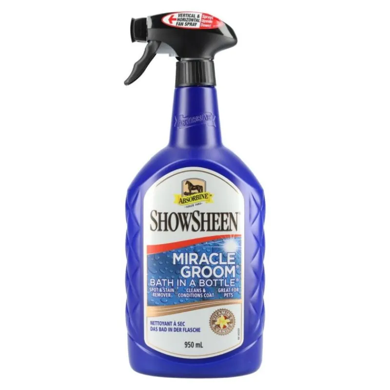ABSORBINE Miracle Groom - Spray lustrant et shampoing sec cheval -< Equipement Concours|Lustrant Démêlant Pour Chevaux