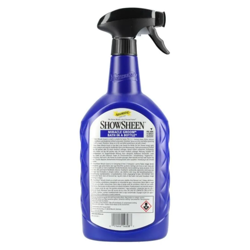ABSORBINE Miracle Groom - Spray lustrant et shampoing sec cheval -< Equipement Concours|Lustrant Démêlant Pour Chevaux