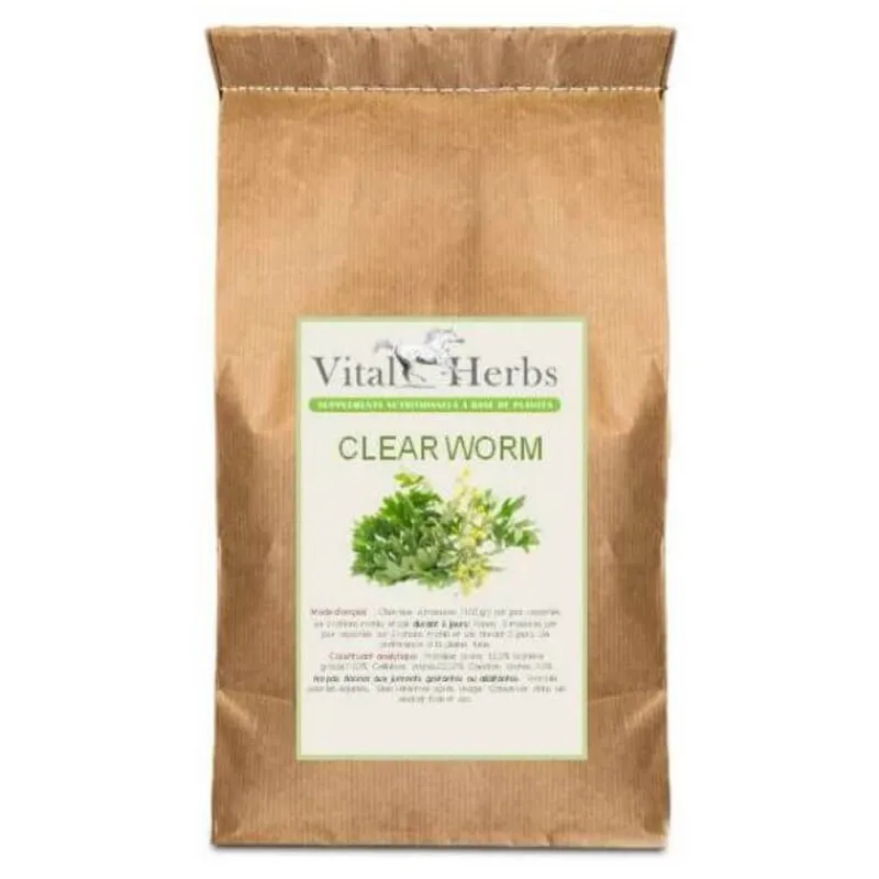 VITAL HERBS Mélange plantes vermifuge naturel cheval Equi Vern (clean worm) -< Vers Cheval