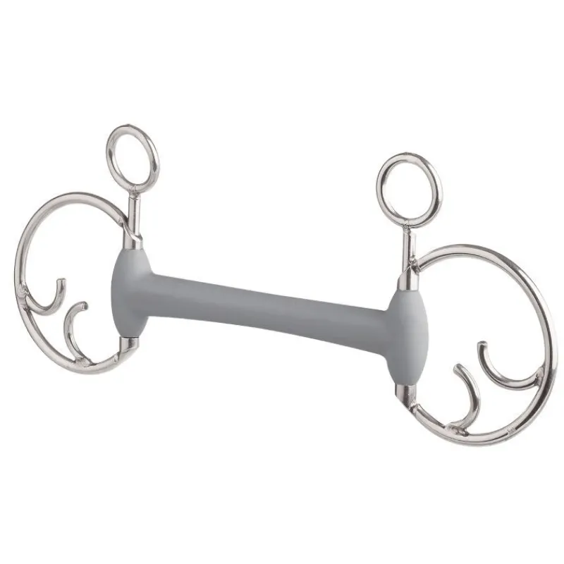 BERIS Mors Baucher avec canon à olives doux -< Mors Cheval