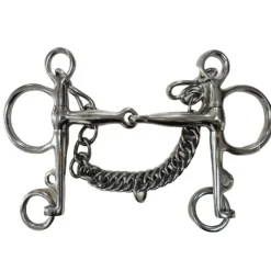 CAVALHORSE Mors cheval Pelham canon fin avec gourmette< Mors Cheval