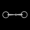 WALDHAUSEN Mors de filet de bride deux anneaux inox -< Mors Cheval