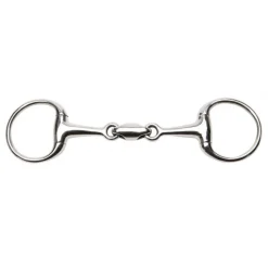 CAVALHORSE Mors de filet de bride olive inox double brisure< Mors Cheval