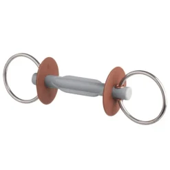 BERIS Mors deux anneaux 7,5 cm canon papillon doux -< Mors Cheval