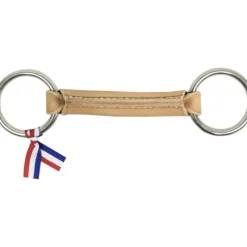 RONZON LEGEND Mors deux anneaux cheval cuir rond -< Mors Cheval