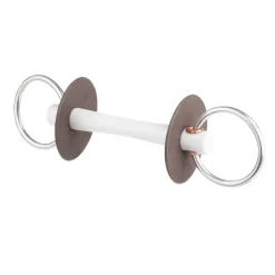 BERIS Mors deux anneaux cheval canon doux Comfort 6 cm -< Mors Cheval