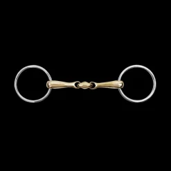 WALDHAUSEN Mors deux anneaux double brisure cupris -< Mors Cheval