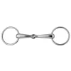 WALDHAUSEN Mors deux anneaux fer nickelé poney -< Mors Cheval
