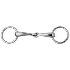 WALDHAUSEN Mors deux anneaux inox poney -< Mors Cheval