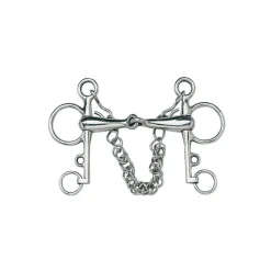 CAVALHORSE Mors Pelham brisé inox< Mors Cheval