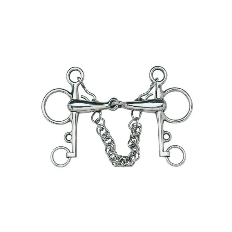 CAVALHORSE Mors Pelham brisé inox< Mors Cheval