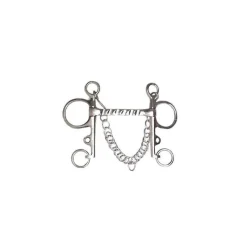 CAVALHORSE Mors Pelham droit inox< Mors Cheval