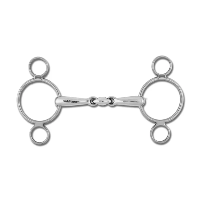 WALDHAUSEN Mors Pessoa 2 anneaux double brisure -< Mors Cheval