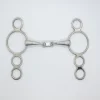 PRO-CONFORT HORSEWEAR Mors Pessoa cheval 3 anneaux double brisure canon fin 18 mm Pro Confort - Harcour< Mors Cheval