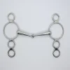 PRO-CONFORT HORSEWEAR Mors Pessoa cheval 3 anneaux canon fin 18 mm Pro Confort - Harcour< Mors Cheval