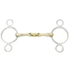 KAVALKADE Mors Pessoa cheval trois anneaux double brisure cupris -< Mors Cheval