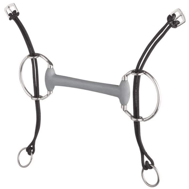 BERIS Mors releveur cheval canon à olives médium -< Mors Cheval
