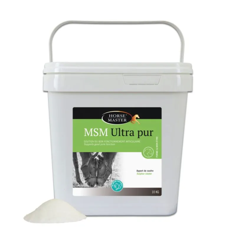 HORSE MASTER MSM Ultra pur - Articulations du cheval - 10kg -< Soutien Locomoteur Cheval De Sport