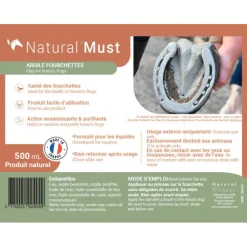 NATURAL INNOV Natural'Must argile sabot cheval - Natural'Innov< Fourchette Pourrie Cheval