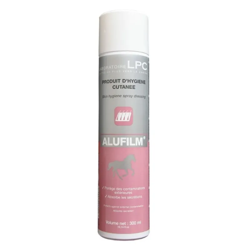 LABORATOIRE LPC Pansement cheval spray 300 ml Alufilm - Lpc< Abcès Sabot Cheval|Désinfectant Et Cicatrisant Cheval