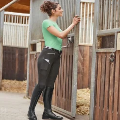 ELT Pantalon d'équitation femme fond silicone Gala -<Femme Concours Femme|Pantalon Équitation Femme