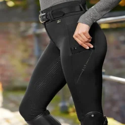 ELT Pantalon équitation femme thermique et déperlant fond silicone Mina -<Femme Equipement Froid Et Pluie|Pantalon Équitation Femme