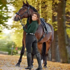 ELT Pantalon équitation femme thermique et déperlant fond silicone Mina -<Femme Equipement Froid Et Pluie|Pantalon Équitation Femme